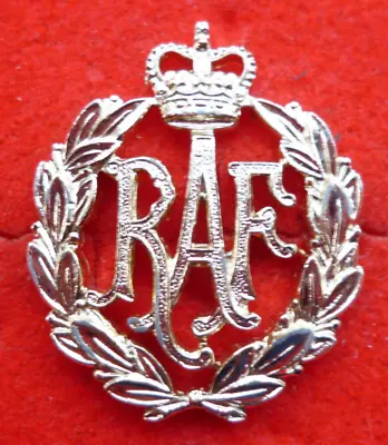 Womens Royal Air Force Anodised Aluminium Hat Badge. • £3.99