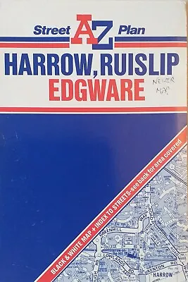 A-Z Street Plan: Harrow Ruislip Edgware (with Street Index 1995 3.5-inch Map • £1.50