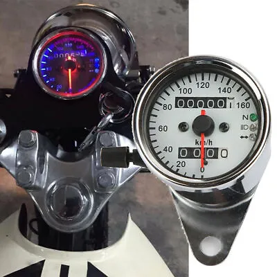 Motorcycle Gauge Odometer Speedometer 12V Universal For Dirt Bikes ATV Scooter • $23.99