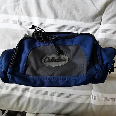 Cabela's Blue 5-Pocket Fishing Hunting Utility Carrying Bag W/Shoulder Strap NWT • $27.99