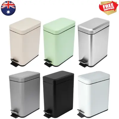 5L Modular Bin   Closing Pedal Bin Rubbish Dust For Bathroom Home And Office** • $15.93