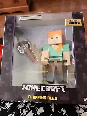 2015 Mattel Minecraft Chopping Alex Survival Mode Action Figure Mojang New • $24.99