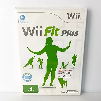 Wii Fit Plus + Manual - Nintendo Wii - Tested & Working - Free Postage • $4.88