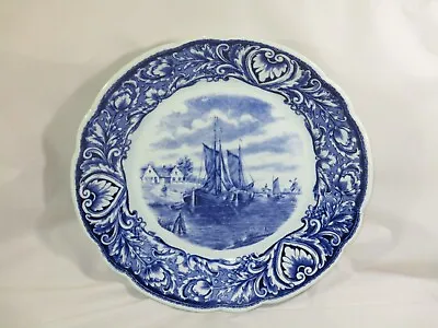 Vtg. Delft Royal Sphinx Maastricht 10  Sailboats/Windmill Plate Made In Holland • $24.99