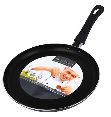 Pendeford Chef's Choice 25cm Non-Stick Crepe Pancake Pan Shallow Rim Frying Fry • £11.49
