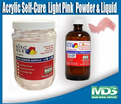 Acrylic Self-Cure  Light Pink Veined  1 Lb Powder & 8 Oz Liquid • $99.99