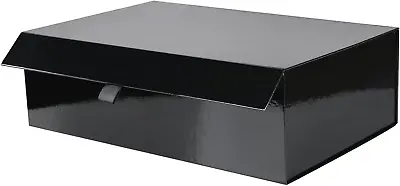 Big Black Magnetic Gift Box With Lid - 13.8X9X4.3 Inch • $22.17