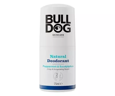 £6 • Buy BULLDOG Skincare - Peppermint & Eucalyptus Roll-On Natural Deodorant - Men 75ml