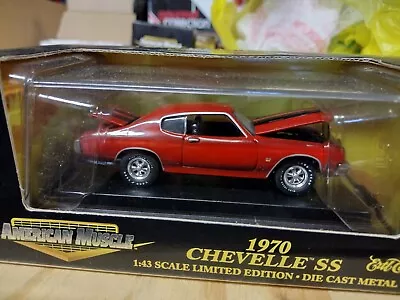 143rd Scale Diecast American Muscle 70 Chevelle SS Big Block Opening Hood Trunk • $16.95