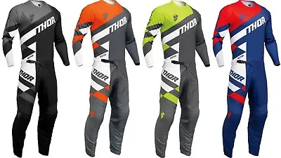 New 2024 Thor Checker Sector Jersey/Pants Kit/Combo For MX/Offroad Adult Sizes • $102.90