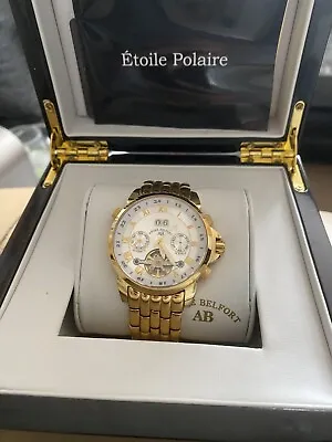 £400 • Buy Andre Belfort AB Gold Silver Watch & Certificate Of Authenticity Spares Repairs