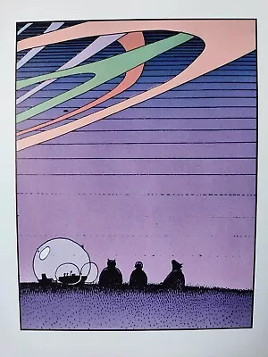 Jean Giraud Moebius French Illustrated Art Color Lithograph Unsigned Page 18 • $109.99