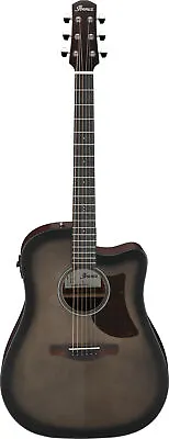 Ibanez AAD50CETCB Advanced Acoustic-electric Guitar - Transparent Charcoal Burst • $299.99