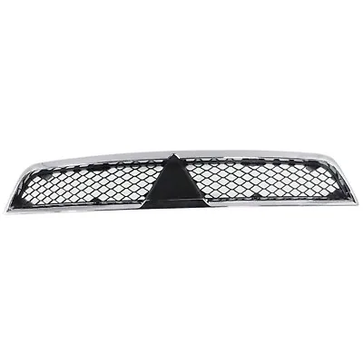 Front Grille For 2008-2012 -2015 Mitsubishi Lancer Chrome Shell W/ Black Insert • $45.91