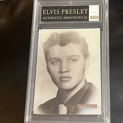 Elvis Presley Authentic Hair Memorabilia+Trading Certified Card+2 BONUS ELVIS • $109.50