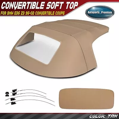 New Convertible Soft Top With Plastic Rear Window For BMW E36 Z3 1996-2002 Tan • $184.99