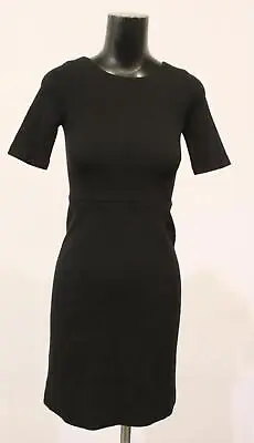 J.Crew Women's 1/2 Sleeve Wool Blend Zip-Up Shift Dress CL8 Black Size US:00 • $19.94