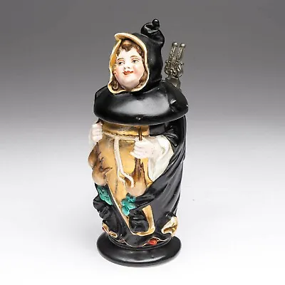 J. Mayer Munich Child Figural Lidded Beer Stein Lithophane 1/4 L - Repair Needed • $49.95