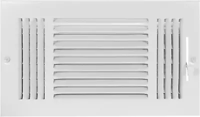 EZ-FLO 12 X 6 Inch (Duct Opening) White Air Vent Cover For Wall Or Ceiling Thre • $12.73