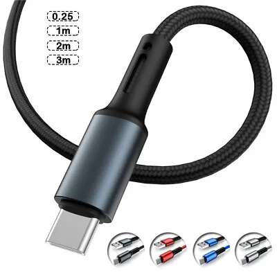 $7.79 • Buy Type C Cable Fast Charge USB C Charger Data Cord For Samsung S20 S21 S22 Google