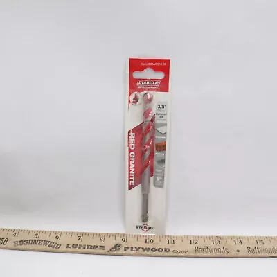 Diablo Red Granite Hammer Drill Bit Carbide Tipped 3/8  X 4  X 6  DMARG1120 • $4.48