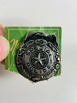 Vintage Toy Special Police Detective Cop Inspector Badge Button Pin Pinback • $24.99