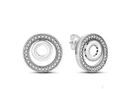 Double Round Hoop Earrings S925 Sterling Silver By Charm Heaven NEW • $27.95