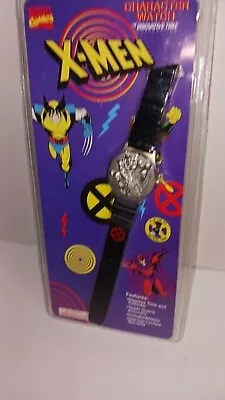 VTG Marvel Comics X-Men Wolverine Metal Character 3D LCD Flip Up Watch (1994)  • $40.99