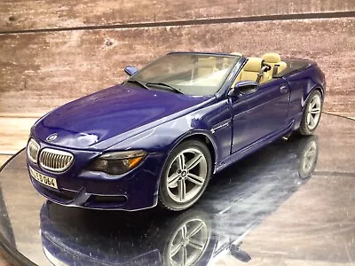 Maisto 1/18 BMW M6 Cabriolet - Blue - Diecast Model • $31.10