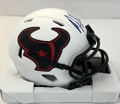 Mark Ingram Signed Speed Lunar Mini Helmet Houston Texans JSA Certified • $75