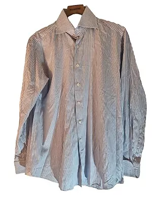 Domenico Vacca Stripe Shirt Mens Size 15 1/2 39 • $43.56