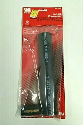 $12.79 • Buy Gardner Bender HST-1300 14-8 AWG UF Splice Kit 8  - Above Or Below Ground Seal