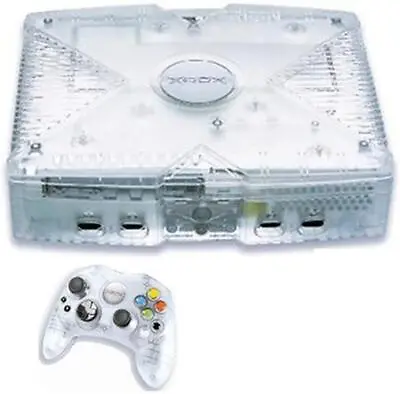 Microsoft Xbox Video Game Console Crystal  + GAMES BUNDLE • £209.99