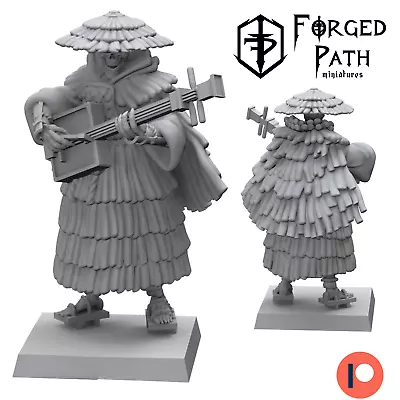 Shamisen Musician Wargaming Fantasy Undead Skeleton Japanese Samurai Miniatures • $12.33