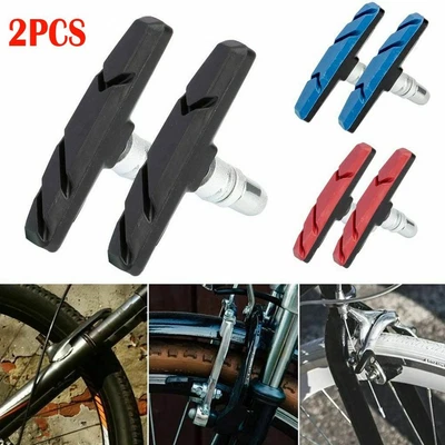 $6.26 • Buy 2Pc/Pair V Type Brake Pads Shoes For BMX Road MTB Bike Bicycle Road Cycling NEW