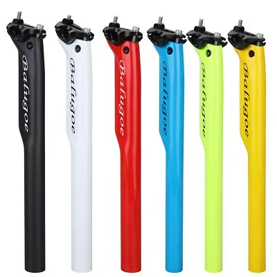 BALUGOE Carbon Bicycle Seatpost MTB Road Bike Seat Post 27.2/30.8/31.6 350/400mm • $27.99