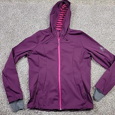 Mondetta Jacket Womens Large Purple Pink Hooded Full Zip • $18.75