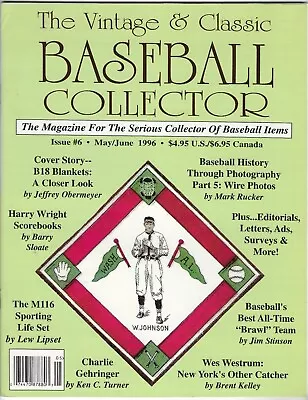 Vintage & Classic Baseball Collector Magazine  Issue # 6   VCBC • $8