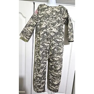 Rubie's Army Jumpsuit Costume Child 4-6 Camouflage Camo Trooper Military Hero • $14.99