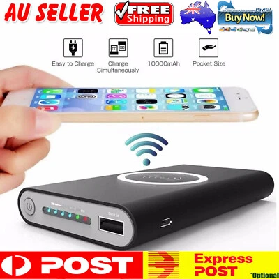 $28.79 • Buy Qi Wireless Charging Best Power Bank Battery Pack Portable Fast Charger 10000mah