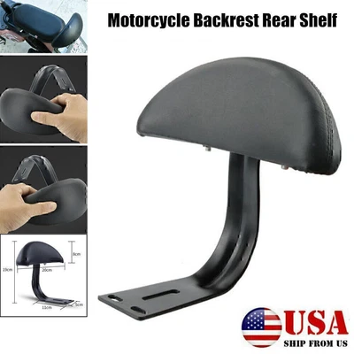 $23.50 • Buy Bicycle Motorcycle Rear Backrest Passenger Seat Cushion Back Rest Comfort Pad