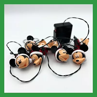 ❤️Disney Christmas Mickey Mouse Santa Hat Blinking Light String❤️ • $18.98