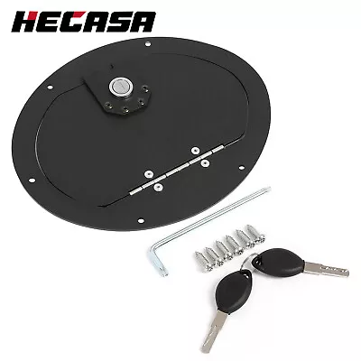 HECASA Black Powder Coated Locking Fuel Door Fit HMMWV Any Model & Hummer H1 • $65