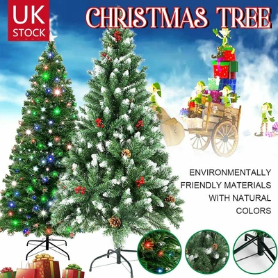 £7.99 • Buy LED Christmas Tree 7ft Colorado Pine Artificial Fibre Optic Xmas Home Decoration