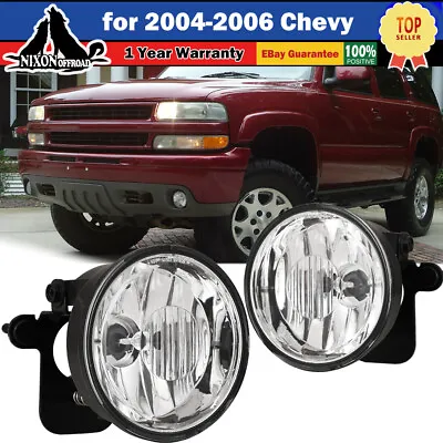 Fog Lights For 2004-2006 Chevy Suburban Tahoe Z71 Driving Front Bumper Lamps • $39.99