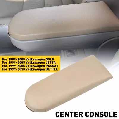 Center Console Armrest For VW Beetle Lid Cover Jetta Golf Passat 1999-2009 • $15.99