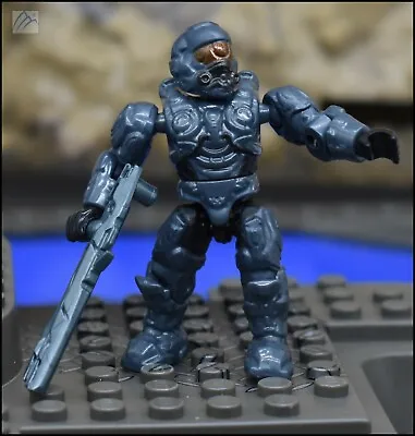 Halo Mega Bloks Unsc Blue Steel Spartan Operator Figure 97129 Pelican Gunship • $29.89