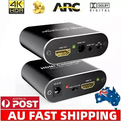 4K 60Hz HDMI 2.0 Audio Extractor Splitter 5.1 ARC HDR Optical Toslink Converter • $29.35