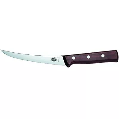 Victorinox 6  Boning Knife Curved Blade Flexible Maple Wood Handle VIC-5.6616.15 • $36.97