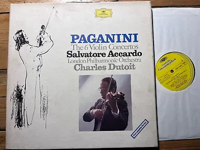 2864 005 Paganini The 6 Violin Concertos Accardo 5 LP Box • £25